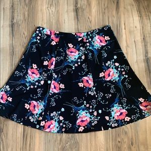 A Line Floral Skirt